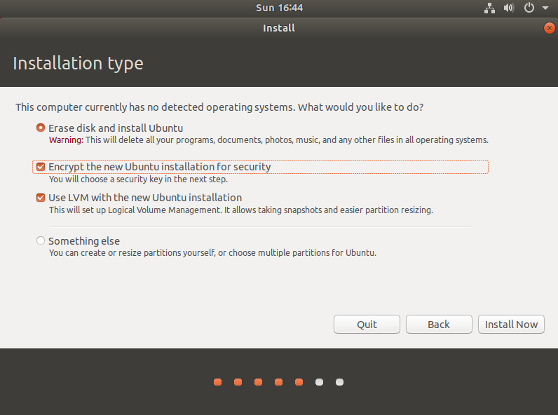 3. Installation Type.